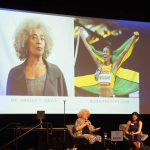 Annual Celebration in June at the University of Colorado, Colorado Springs, where scholar, activist, and author Angela Davis joined Sachs Foundation Board Member Aisha Praught-Leer, a two-time Olympian and Jamaican record holder, for a keynote conversation before scholars, families, and community supporters.